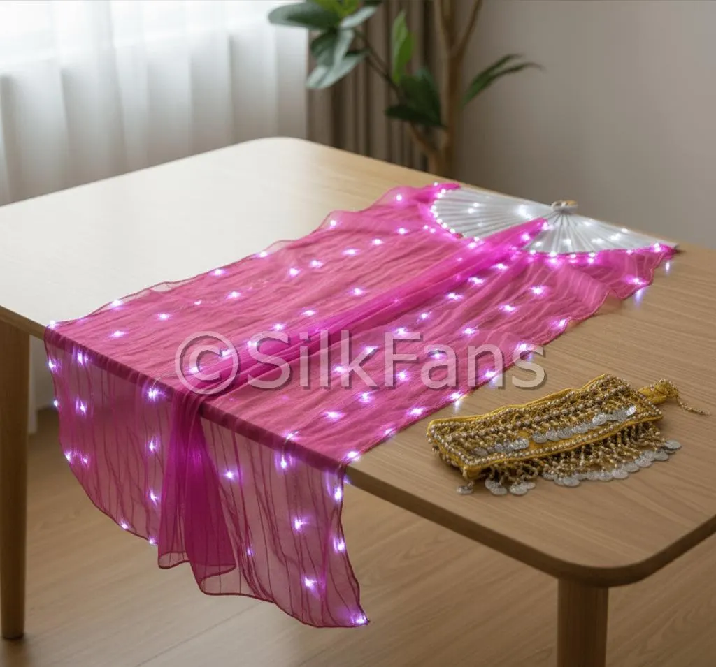 Éventails de danse en soie