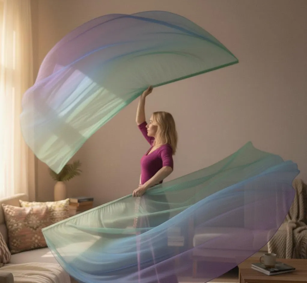 Voiles en soie 190×140 cm